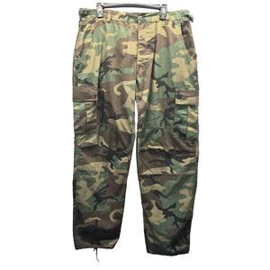 VTG Y2K PJ Mark Camo Cargo Pants Mens Large Woodland Streetwear